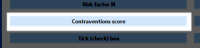 From Add Item in Template Maintenance select the Contraventions score button shown here.